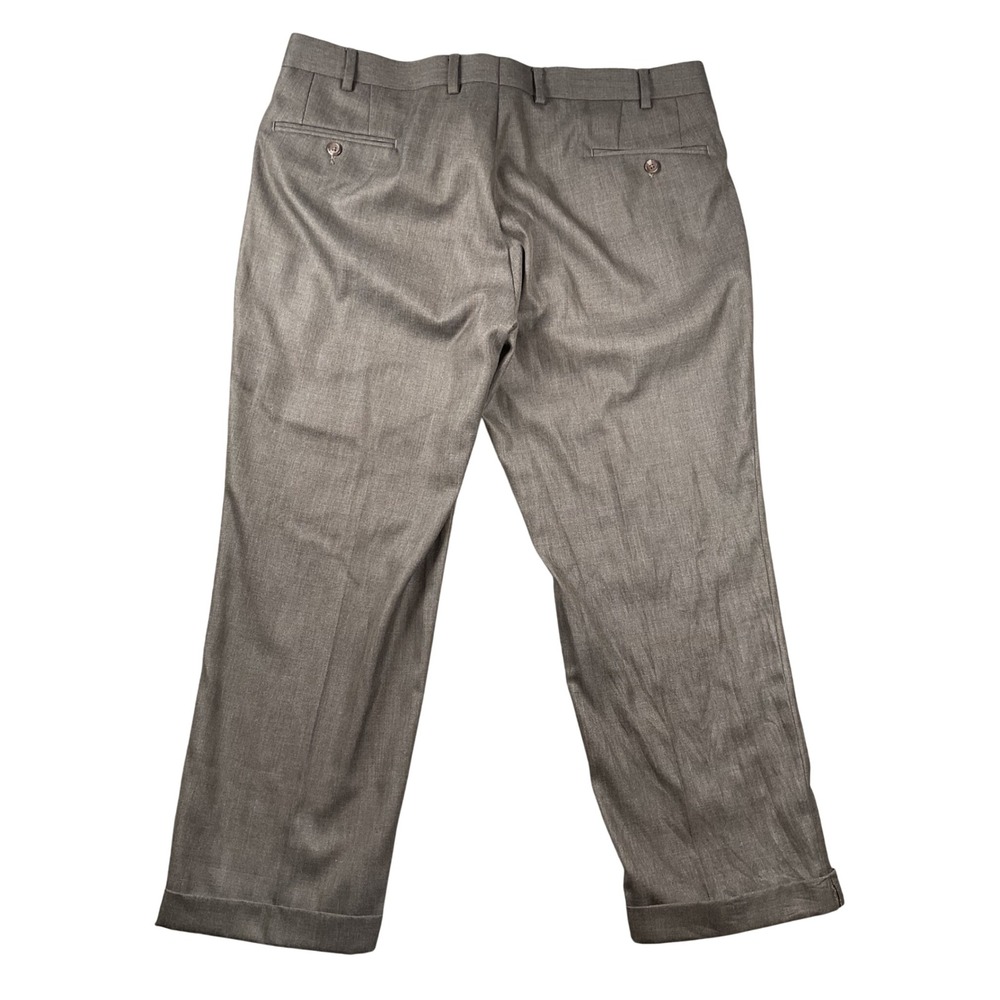 Lauren Ralph Lauren Dress Pants Mens 38W x 26 Brown Flat Front Cuffed Trousers